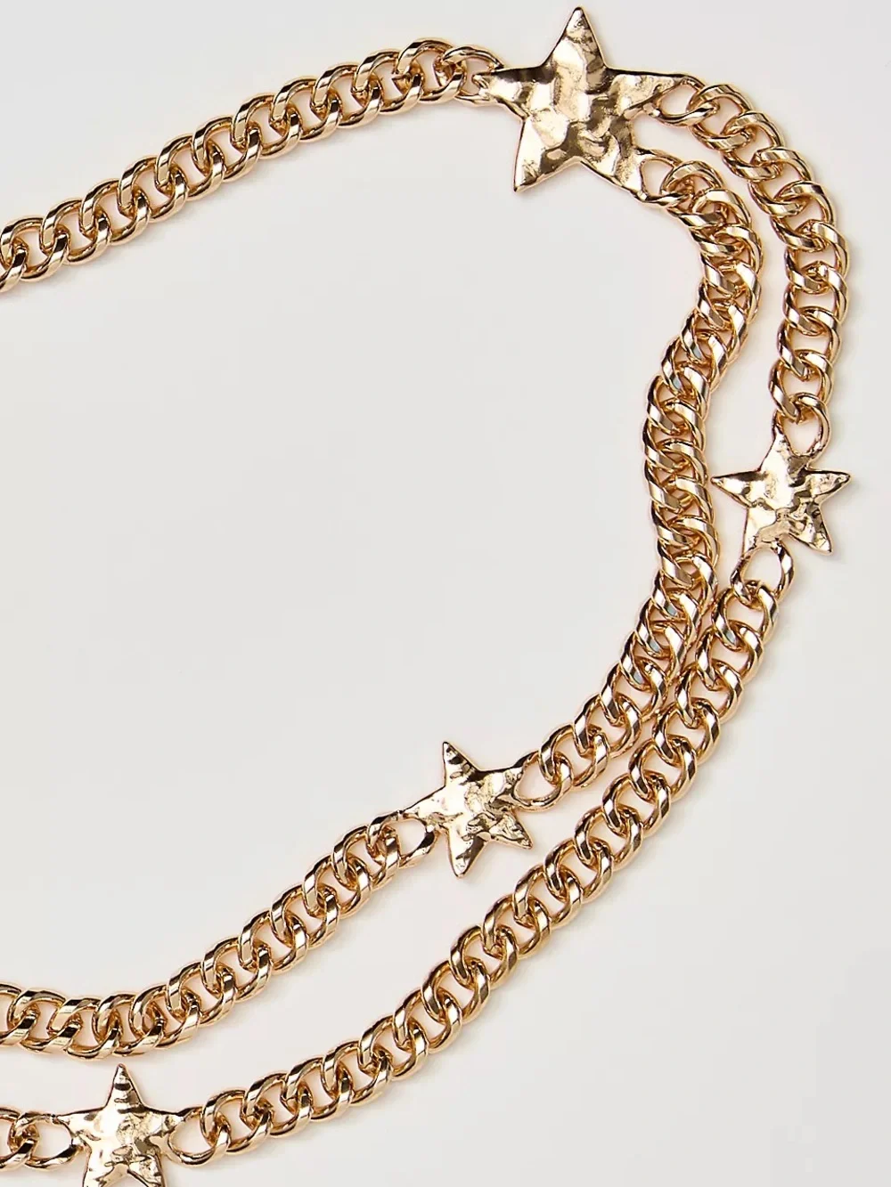 Free People Star Shine Chain Belt, OS In ‘Gold Rush’